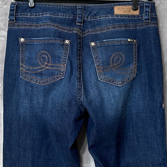 Melissa McCarthy Seven7 Dark Wash Crop Jeans Sz 16W - Picture 11 of 12